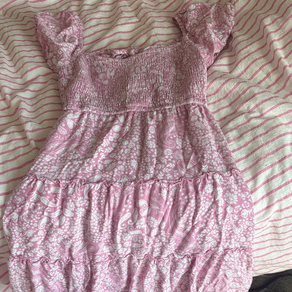 Pink Floral Dress